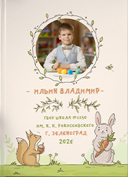 Дизайн выпускного альбома для детского сада, вариант 17